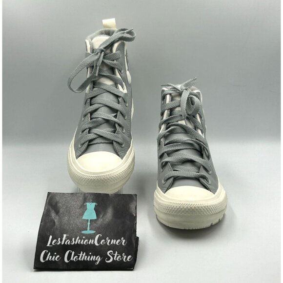 Converse Chuck Taylor All Star Men's Gray Hi Berkshire Boot Size 6 Wo's 8 3216 - Picture 2 of 16